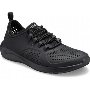 Crocs LiteRide™ Pacer Boys' Sneakers Black | Australia 1457QMAZ